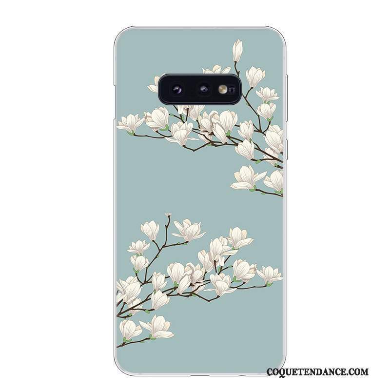 Samsung Galaxy S10e Coque Incassable Rouge Blanc Protection Étui