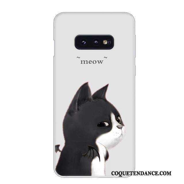 Samsung Galaxy S10e Coque Incassable Rouge Blanc Protection Étui