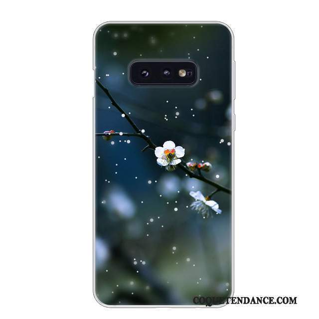 Samsung Galaxy S10e Coque Incassable Rouge Blanc Protection Étui