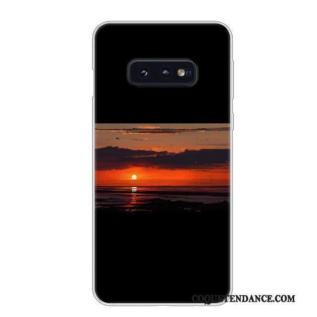 Samsung Galaxy S10e Coque Incassable Rouge Blanc Protection Étui