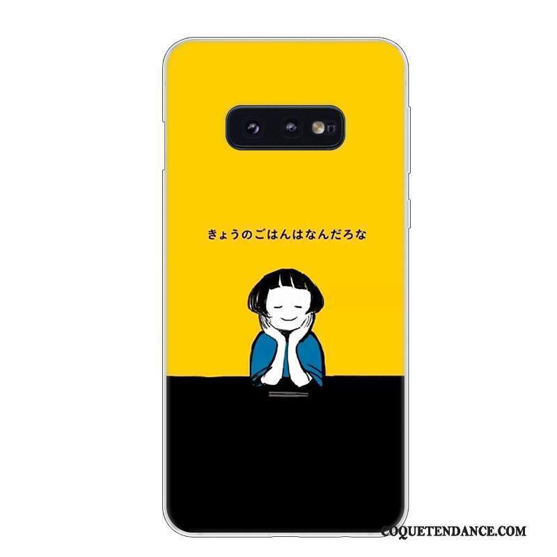 Samsung Galaxy S10e Coque Incassable Rouge Blanc Protection Étui