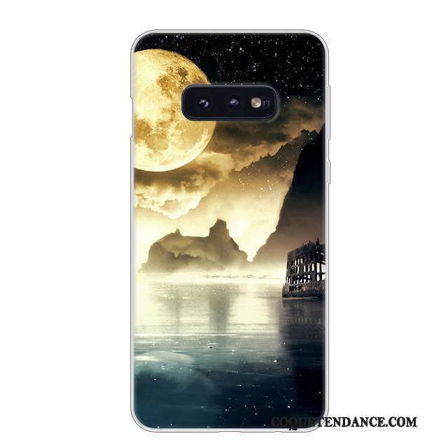 Samsung Galaxy S10e Coque Incassable Rouge Blanc Protection Étui