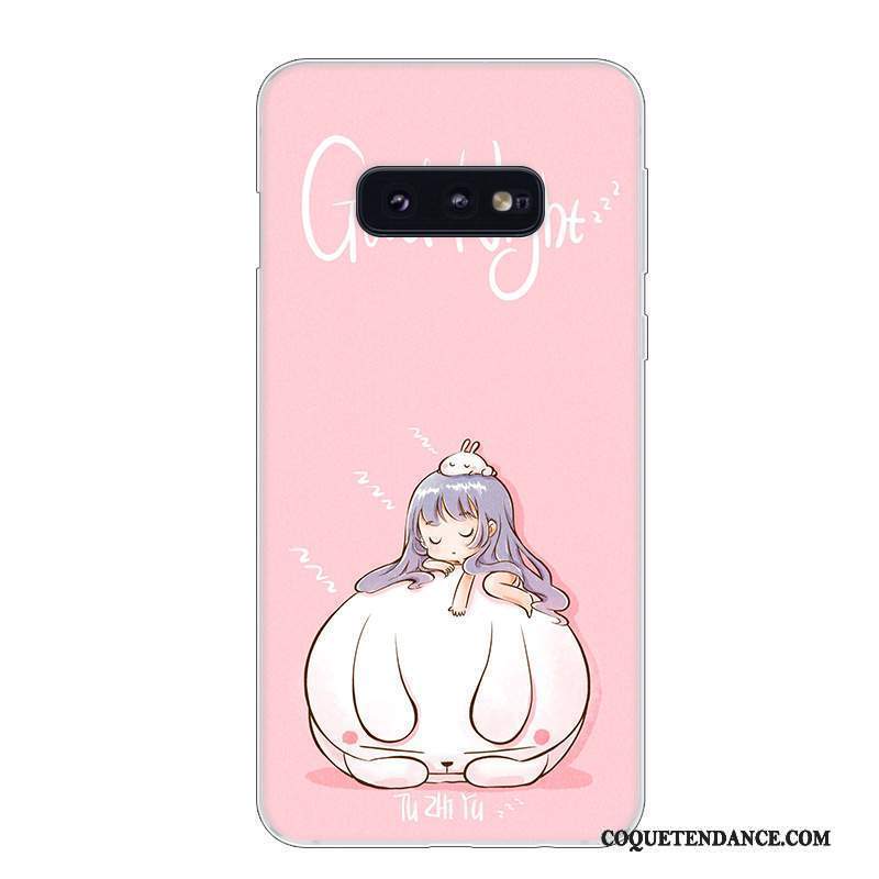 Samsung Galaxy S10e Coque Incassable Rouge Blanc Protection Étui