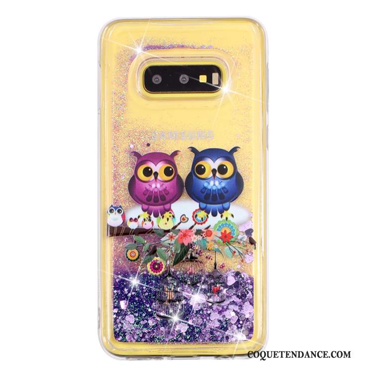 Samsung Galaxy S10e Coque Protection Quicksand Liquide De Téléphone Étui