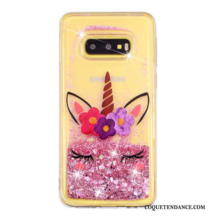 Samsung Galaxy S10e Coque Protection Quicksand Liquide De Téléphone Étui