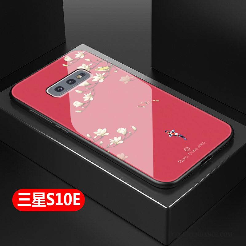 Samsung Galaxy S10e Coque Simple Protection Tout Compris Silicone Rose