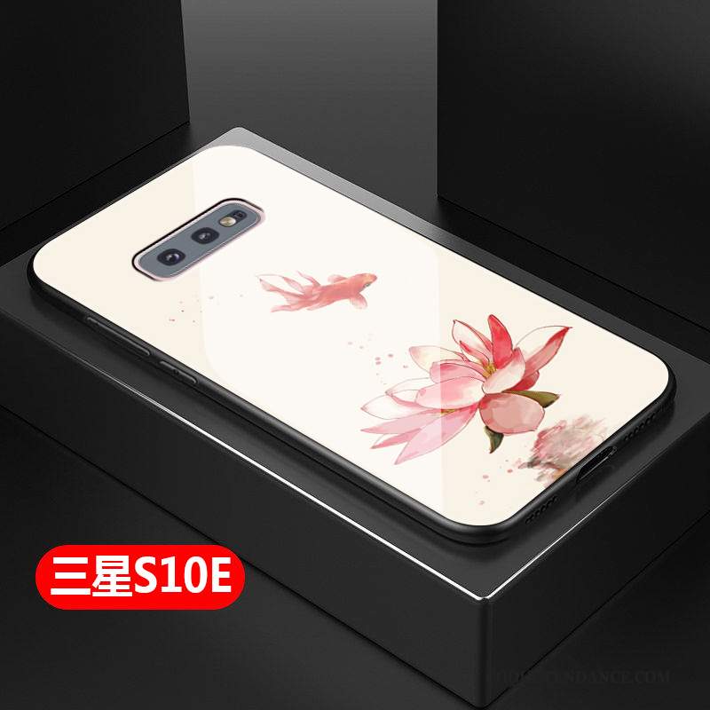 Samsung Galaxy S10e Coque Simple Protection Tout Compris Silicone Rose