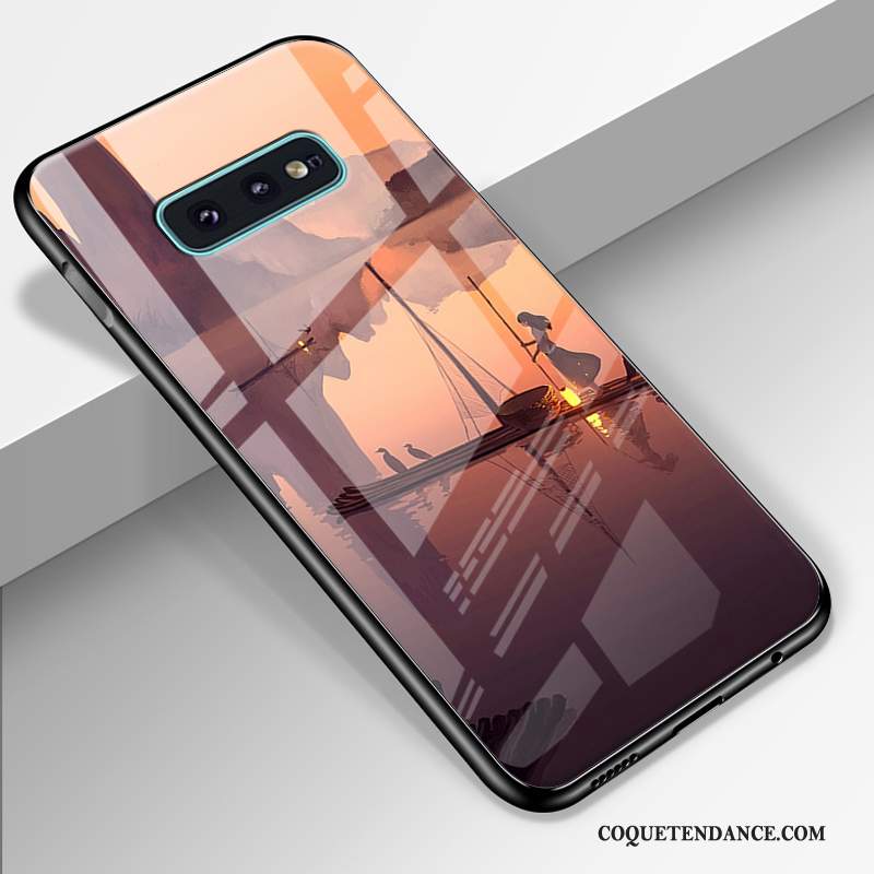 Samsung Galaxy S10e Coque Tout Compris Protection Rose Verre Difficile