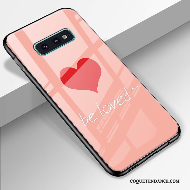 Samsung Galaxy S10e Coque Tout Compris Protection Rose Verre Difficile