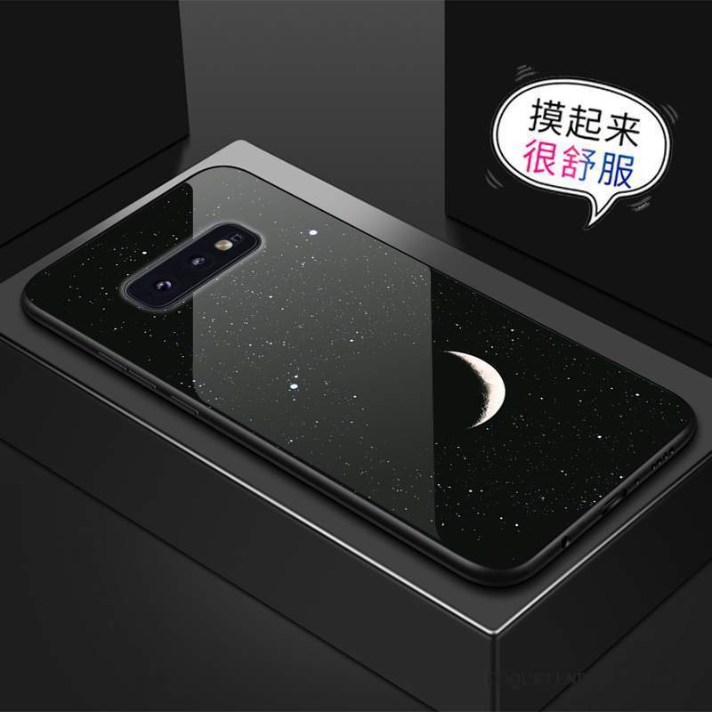 Samsung Galaxy S10e Coque Verre Créatif Jaune Incassable De Téléphone