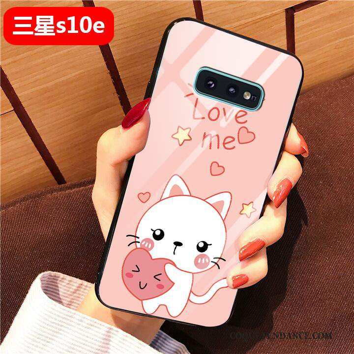 Samsung Galaxy S10e Coque Étui De Téléphone Rose Tout Compris Art