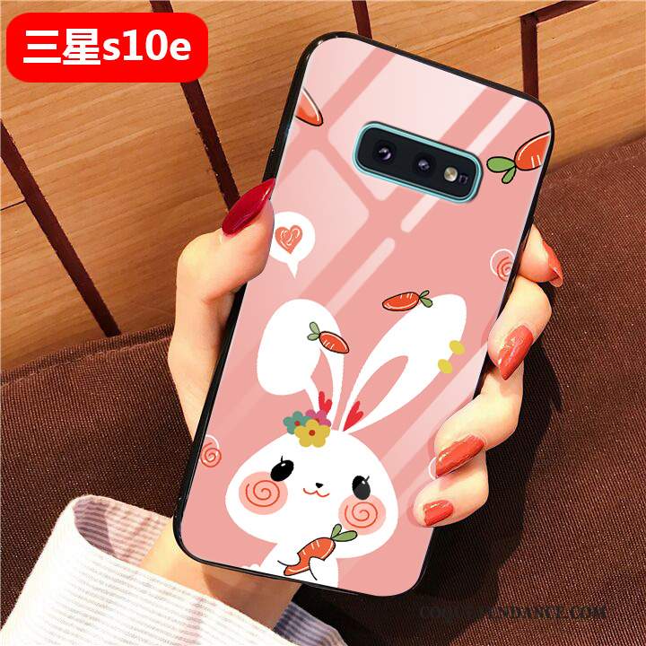 Samsung Galaxy S10e Coque Étui De Téléphone Rose Tout Compris Art