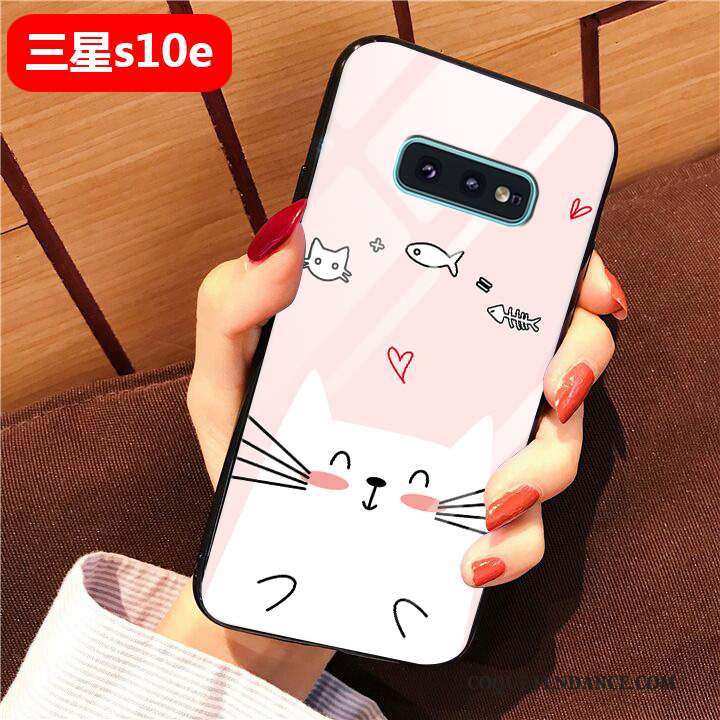 Samsung Galaxy S10e Coque Étui De Téléphone Rose Tout Compris Art