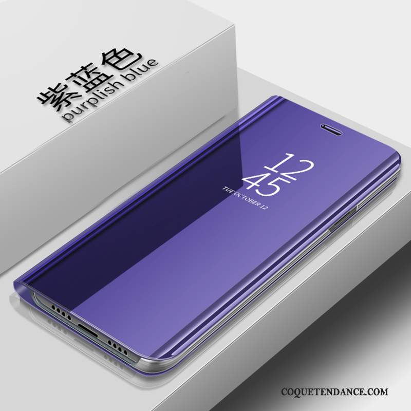 Samsung Galaxy S10e Coque Étui En Cuir Violet Support Nouveau