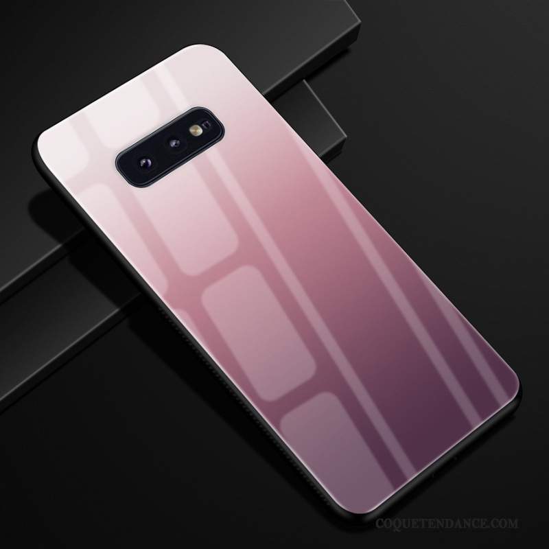 Samsung Galaxy S10e Coque Étui Protection Violet Couleur Unie Verre