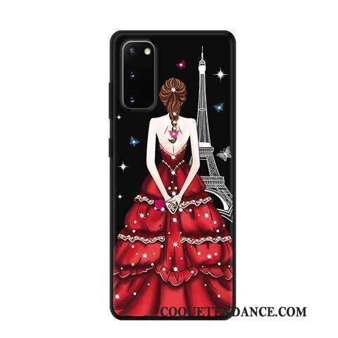 Samsung Galaxy S20 Coque Protection Étui Délavé En Daim Fluide Doux Frais