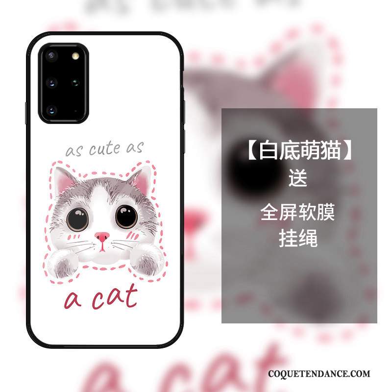 Samsung Galaxy S20+ Coque Étui Protection Dessin Animé Verre Fluide Doux