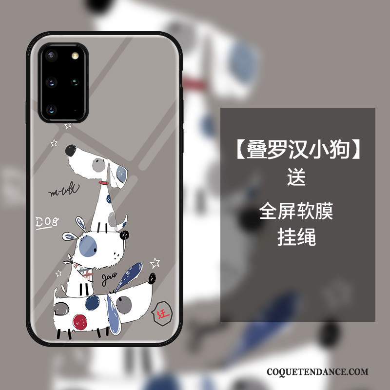 Samsung Galaxy S20+ Coque Étui Protection Dessin Animé Verre Fluide Doux