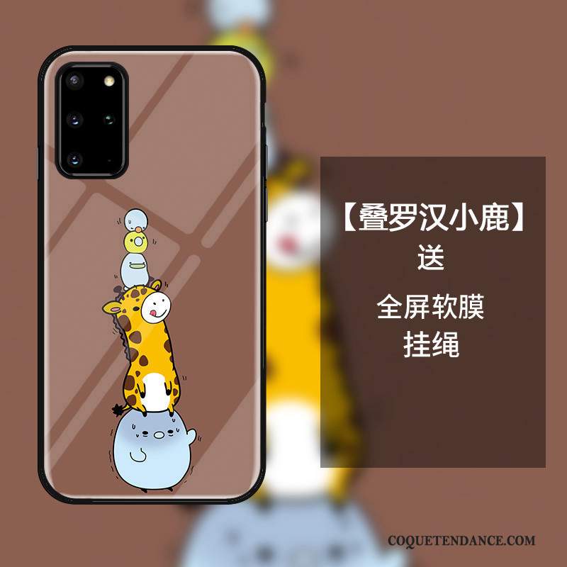 Samsung Galaxy S20+ Coque Étui Protection Dessin Animé Verre Fluide Doux