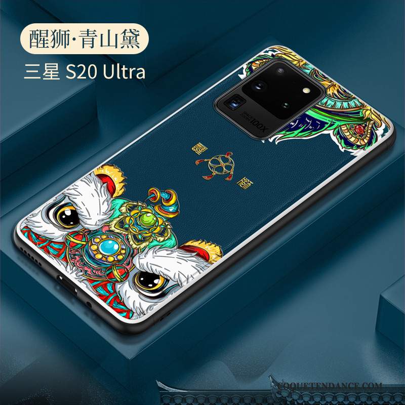 Samsung Galaxy S20 Ultra Coque Silicone Créatif Protection De Téléphone Cuir