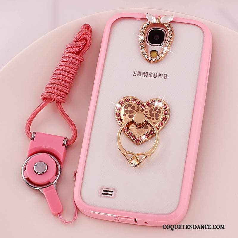 Samsung Galaxy S4 Coque Protection Rose Étui Ornements Suspendus De Téléphone