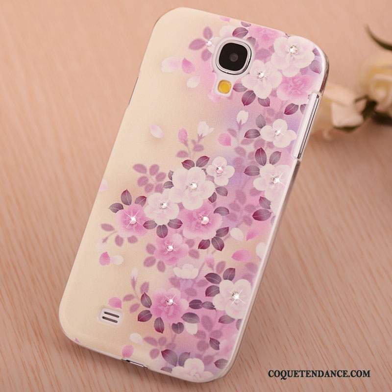 Samsung Galaxy S4 Coque Strass Protection Violet Étui