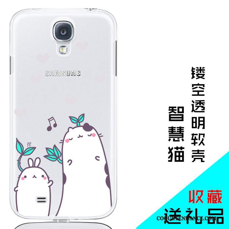 Samsung Galaxy S4 Coque Étui Silicone De Téléphone Rose Transparent