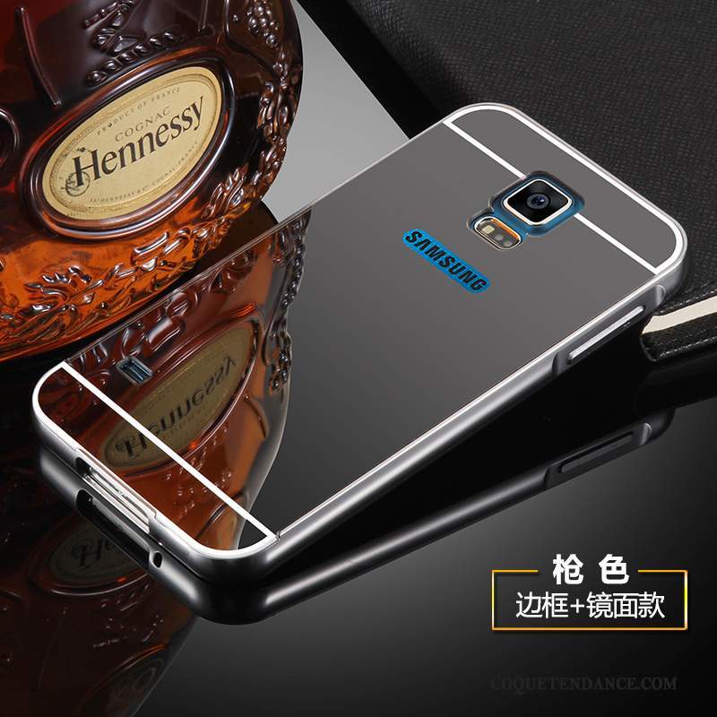 Samsung Galaxy S5 Coque Métal Étui Argent Protection Border