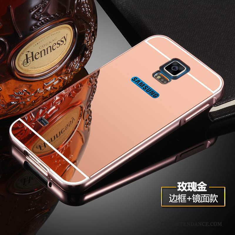 Samsung Galaxy S5 Coque Métal Étui Argent Protection Border