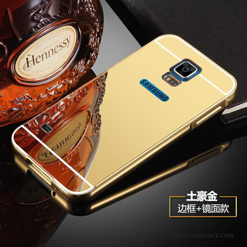 Samsung Galaxy S5 Coque Métal Étui Argent Protection Border