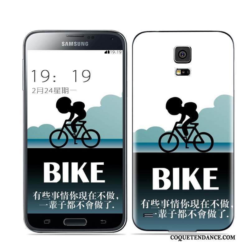 Samsung Galaxy S5 Coque Noir Multicolore Or Blanc