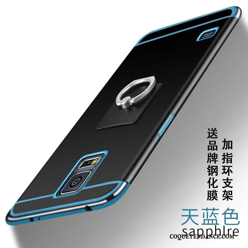 Samsung Galaxy S5 Coque Silicone Fluide Doux De Téléphone Tout Compris Bleu