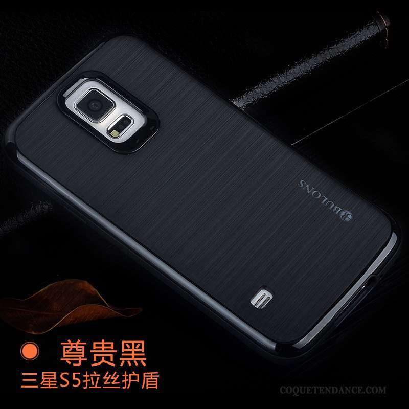 Samsung Galaxy S5 Coque Tissu Border Incassable Fluide Doux Tendance