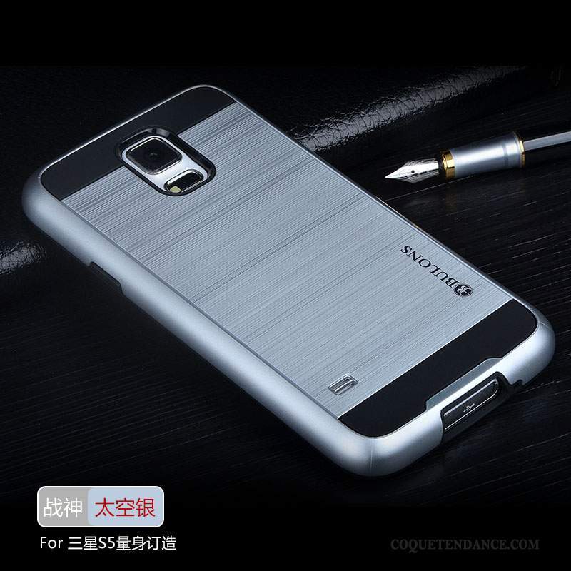 Samsung Galaxy S5 Coque Tissu Border Incassable Fluide Doux Tendance