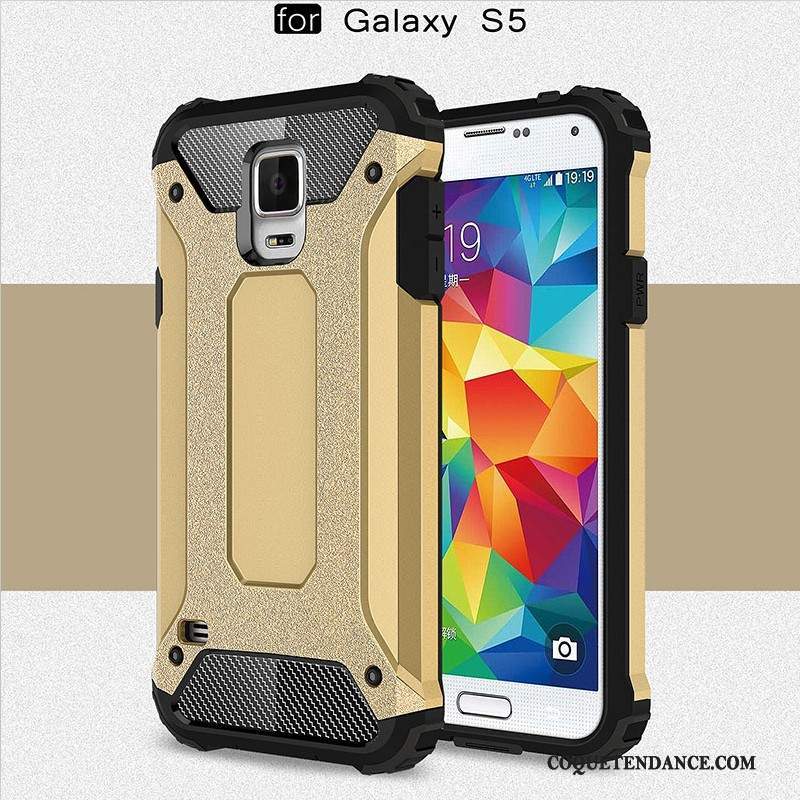 Samsung Galaxy S5 Coque Étui Protection Délavé En Daim Tout Compris Argent