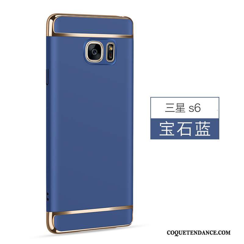 Samsung Galaxy S6 Coque De Téléphone Incassable Délavé En Daim Bleu Étui