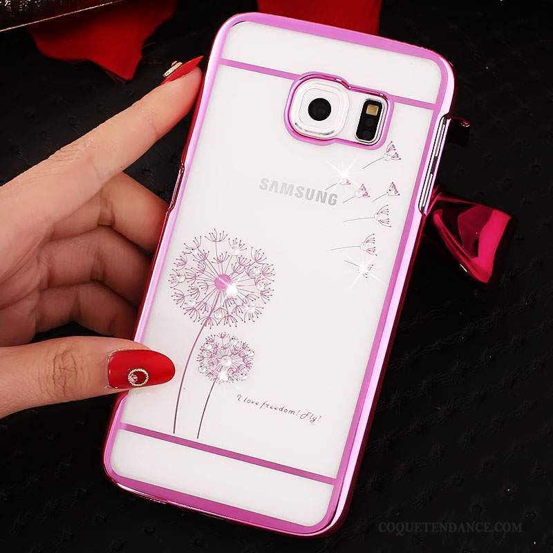 Samsung Galaxy S6 Coque Strass Placage Protection Étui Or