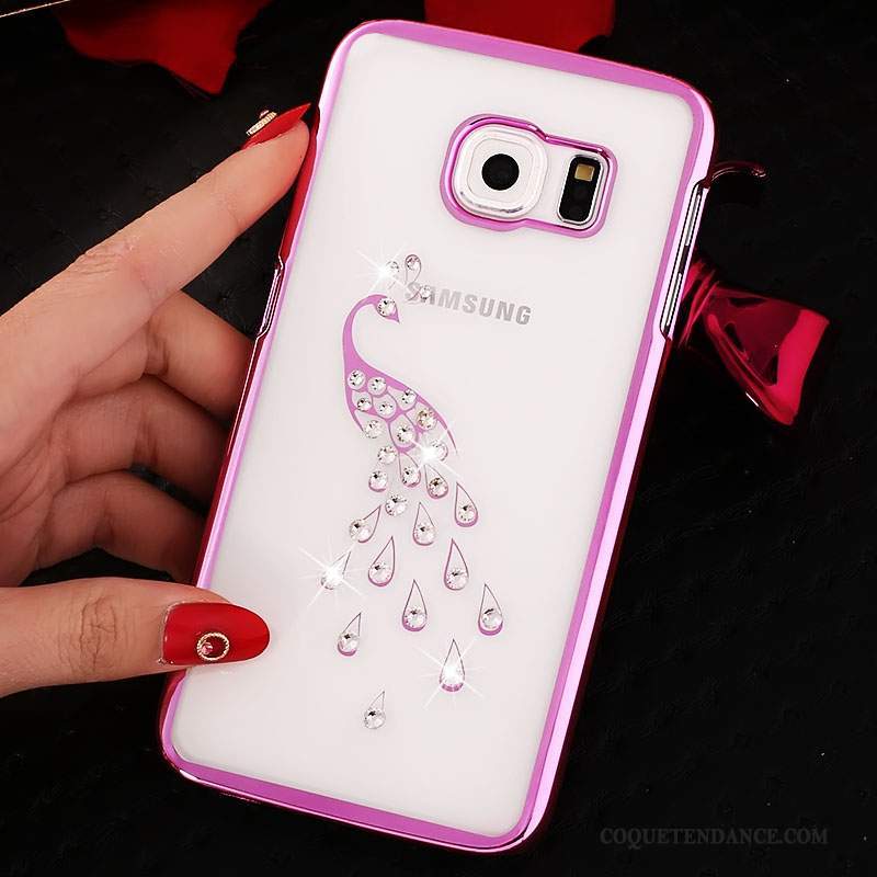 Samsung Galaxy S6 Coque Strass Placage Protection Étui Or