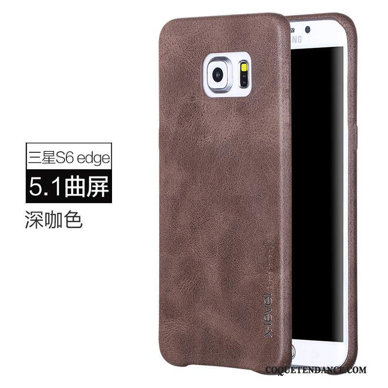 Samsung Galaxy S6 Edge Coque Business Étui En Cuir Incassable Multicolore Protection