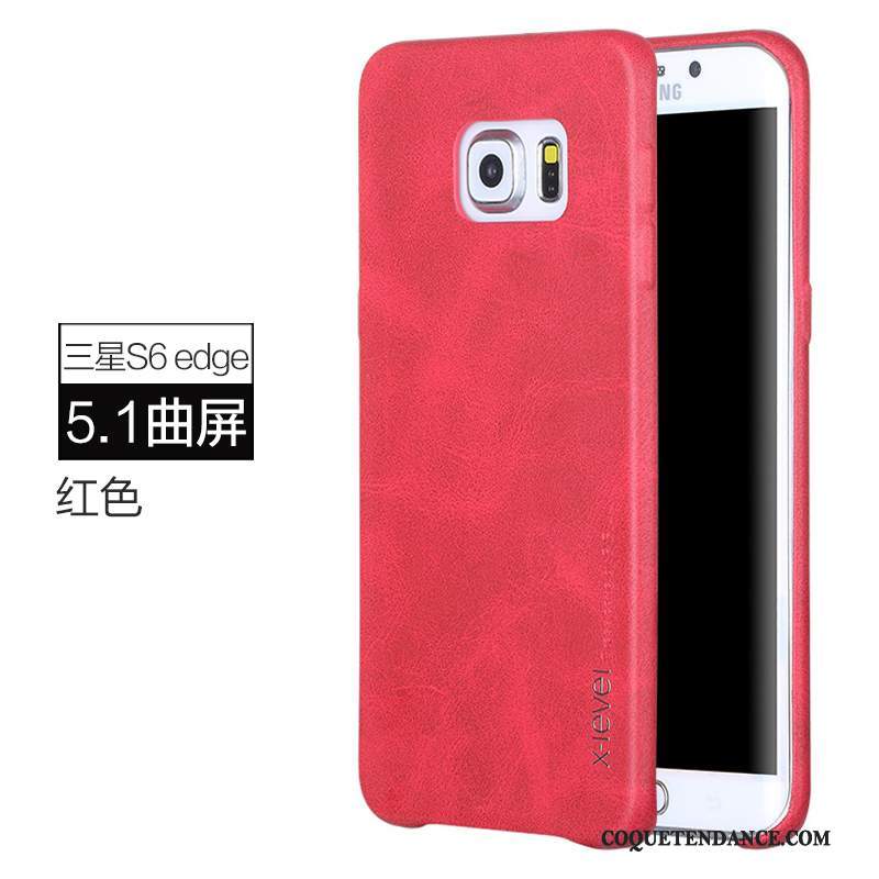 Samsung Galaxy S6 Edge Coque Business Étui En Cuir Incassable Multicolore Protection