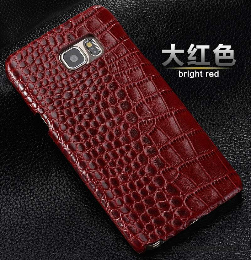 Samsung Galaxy S6 Edge Coque De Téléphone Étui Étui En Cuir Cuir Véritable Protection