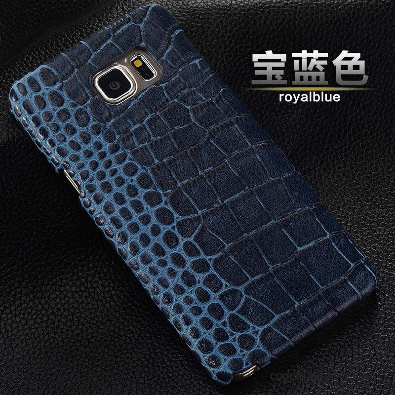 Samsung Galaxy S6 Edge Coque De Téléphone Étui Étui En Cuir Cuir Véritable Protection