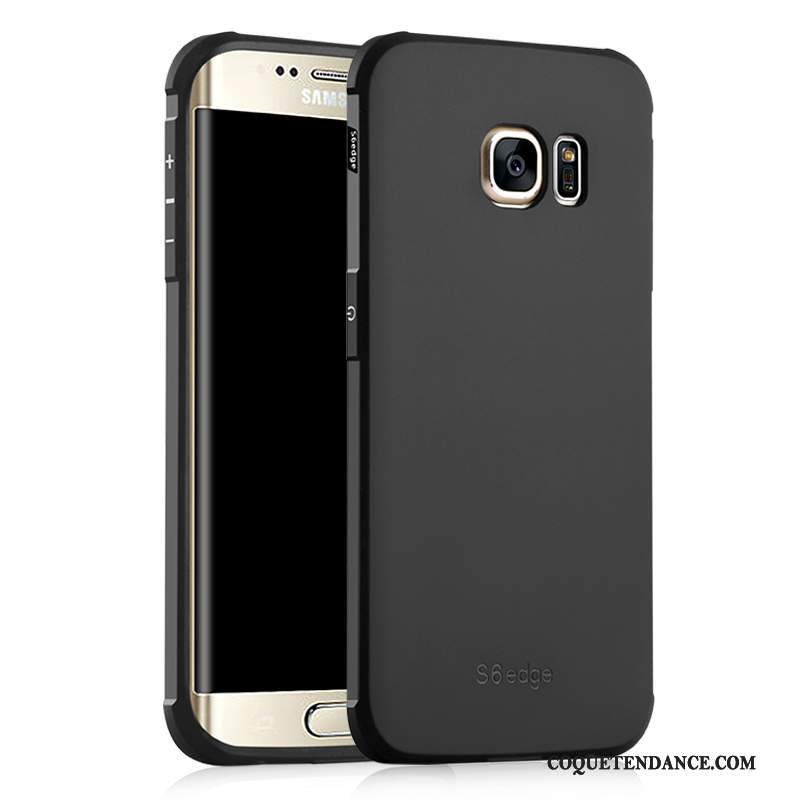 Samsung Galaxy S6 Edge Coque Délavé En Daim Légères Business Bleu De Téléphone