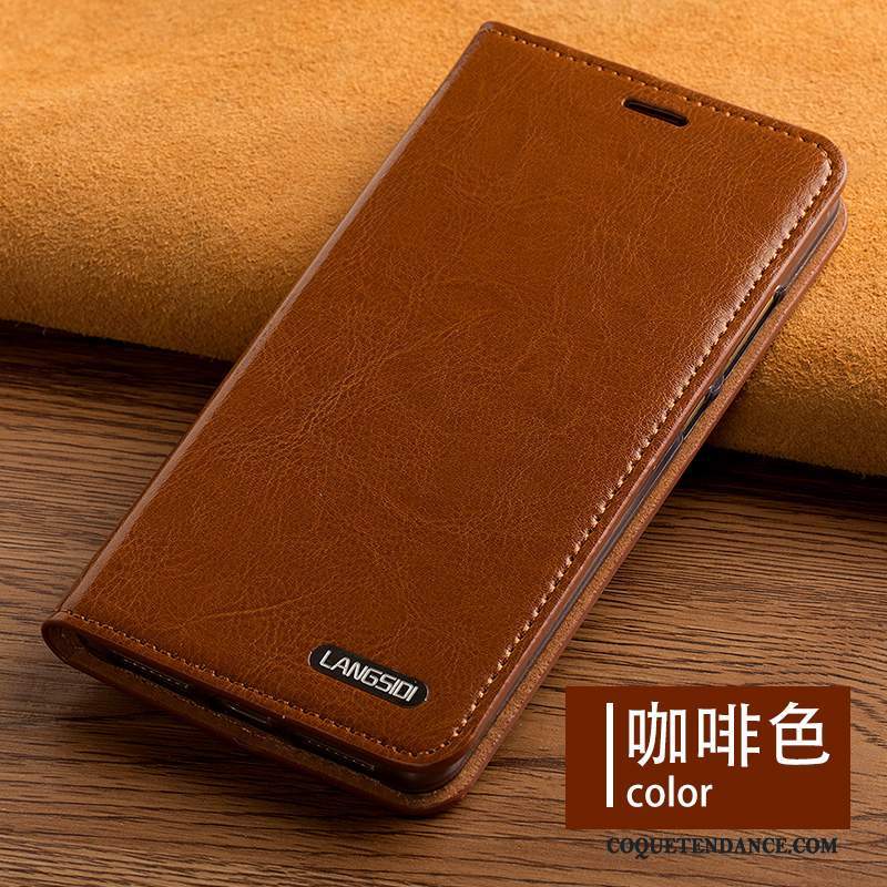 Samsung Galaxy S6 Edge + Coque Marron Incassable Étui Protection