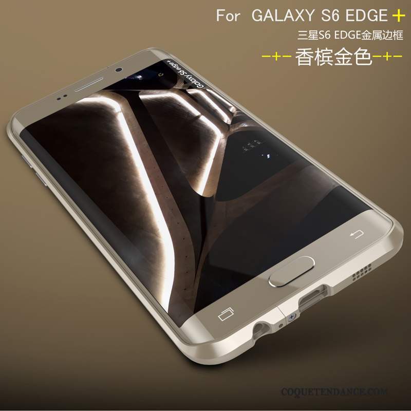 Samsung Galaxy S6 Edge + Coque Métal Protection Étui Border