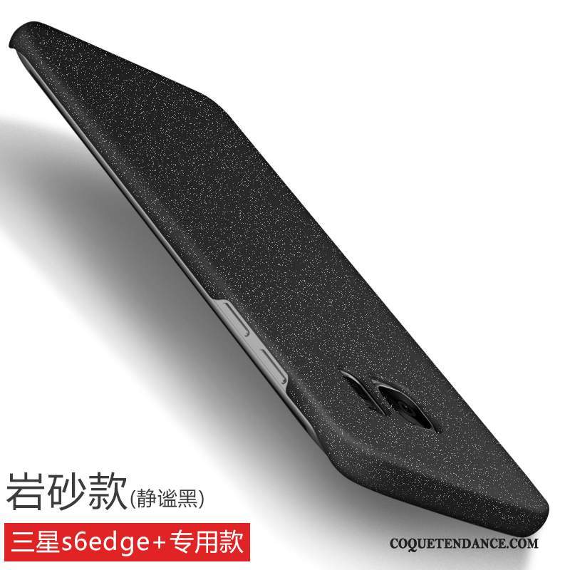 Samsung Galaxy S6 Edge + Coque Or Incassable Délavé En Daim Étui Protection