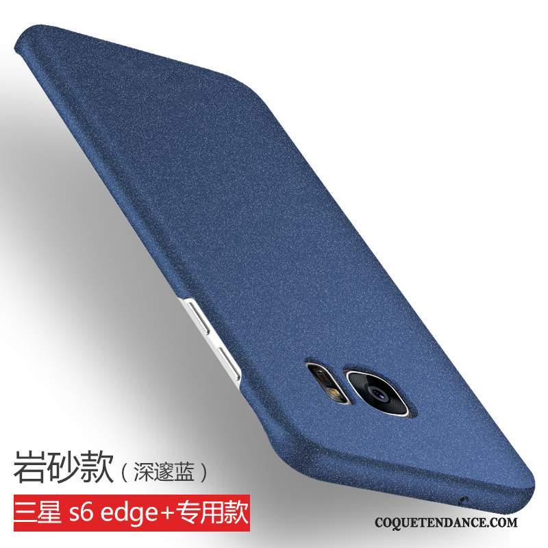 Samsung Galaxy S6 Edge + Coque Or Incassable Délavé En Daim Étui Protection