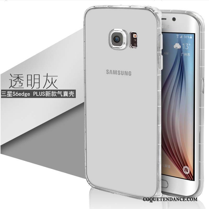 Samsung Galaxy S6 Edge + Coque Protection De Téléphone Silicone Blanc Fluide Doux