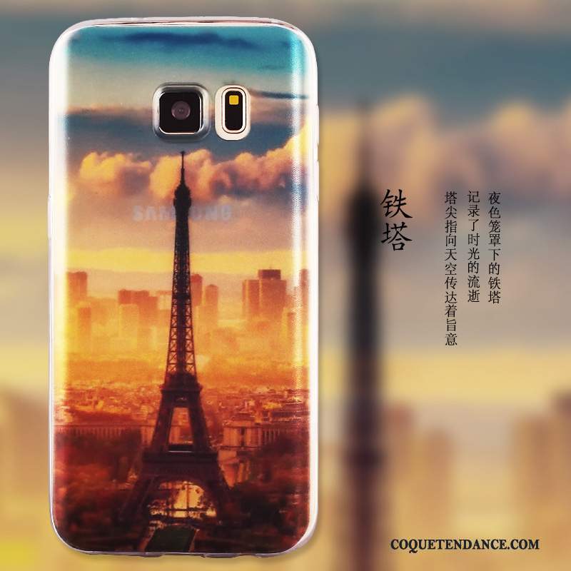 Samsung Galaxy S6 Edge + Coque Silicone Étui Protection Très Mince