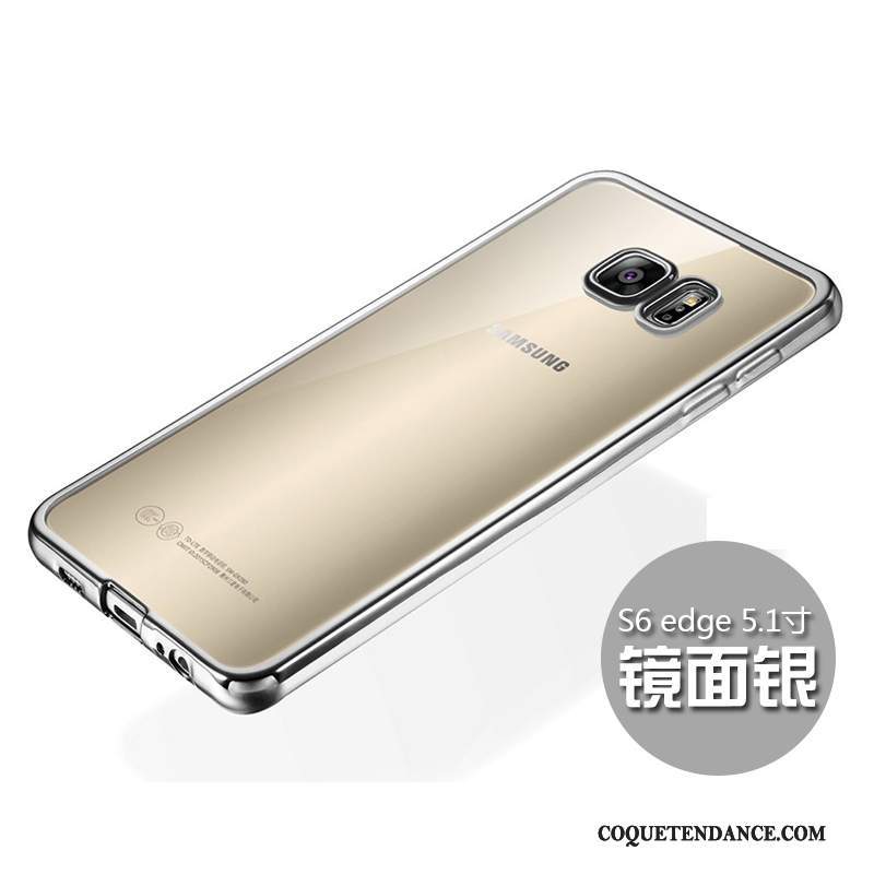 Samsung Galaxy S6 Edge Coque Très Mince Or Silicone De Téléphone Incassable